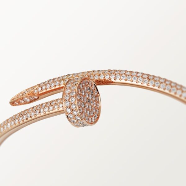 JUSTE UN CLOU BRACELET, CLASSIC MODEL, HALF-PAVED - Image 2