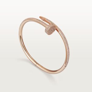JUSTE UN CLOU BRACELET, CLASSIC MODEL, HALF-PAVED
