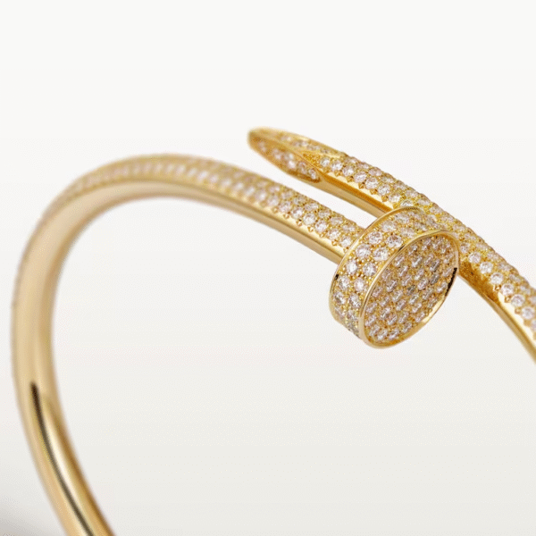 JUSTE UN CLOU BRACELET, CLASSIC MODEL, HALF-PAVED - Image 3